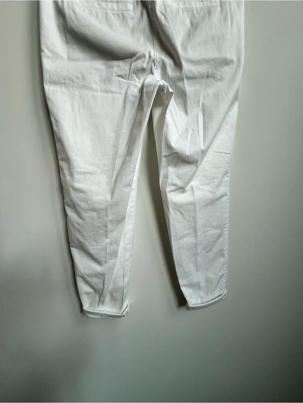 NWT Talbots Girlfriend Supersoft Chino Pants 4 Petite Ankle Length White Relaxed - Picture 12 of 14